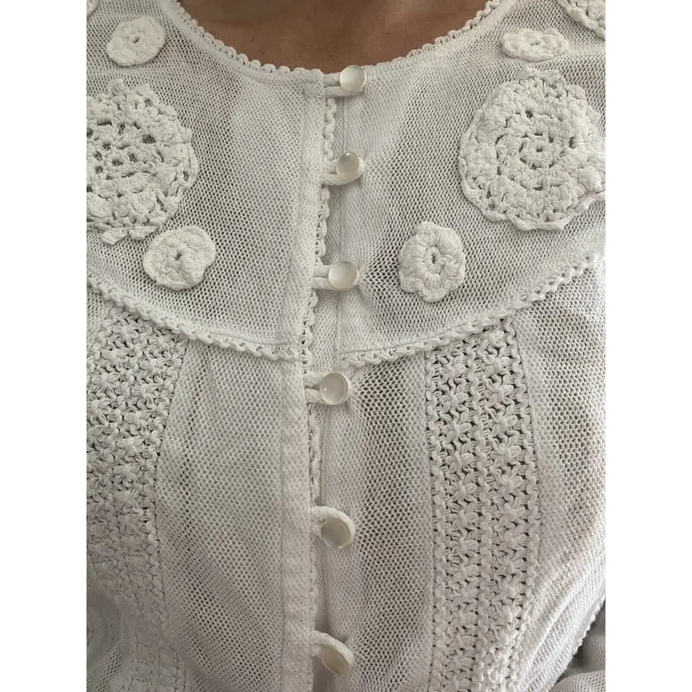 Bandolino women's cardigan, in a romantic style.100% cotton 8 - Picture 6 of 12